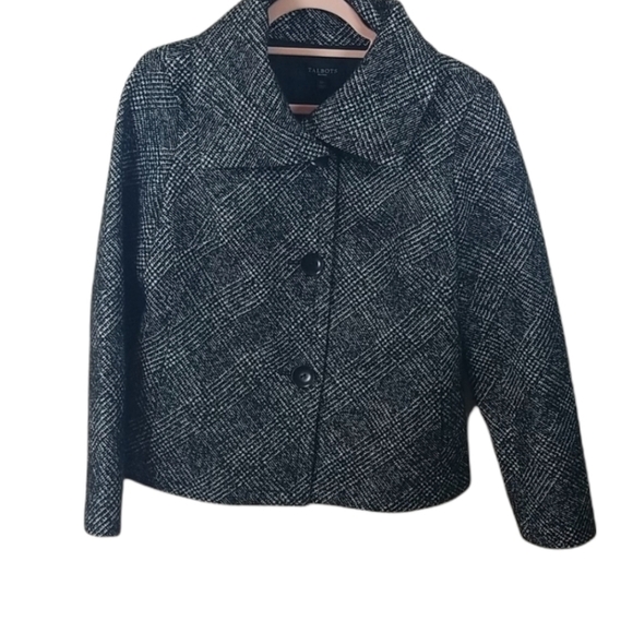 Talbots Petites Gray Wool Blend Jacket 10P NEW - Picture 1 of 8